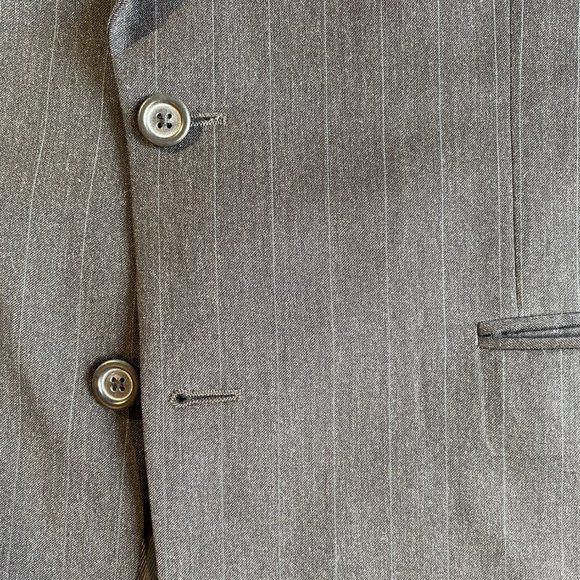 Burberry Mens suit Jacket Pinstripe 42R Wool - Picture 3 of 8